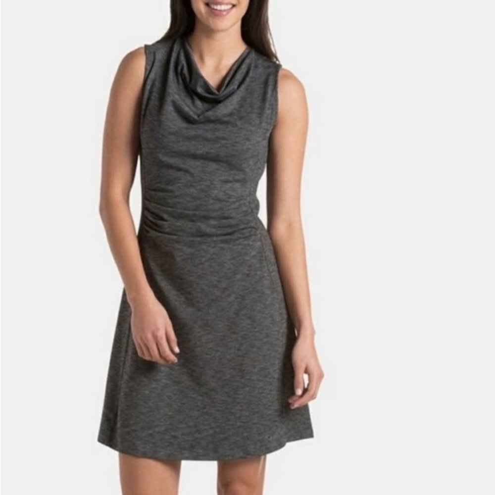 Kuhl Mova Cowl Neck Sleeveless Gray Dress Size Small